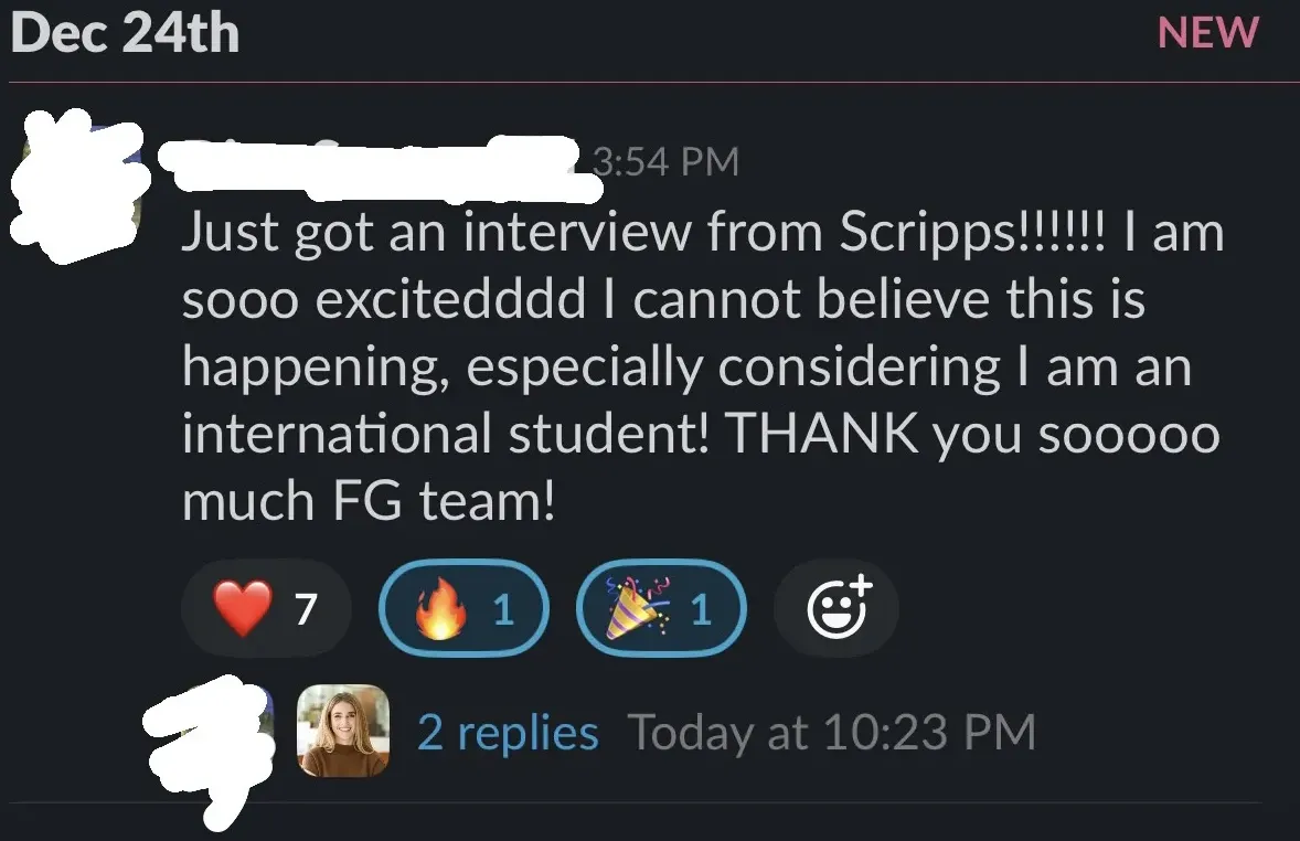 Client win: international interview