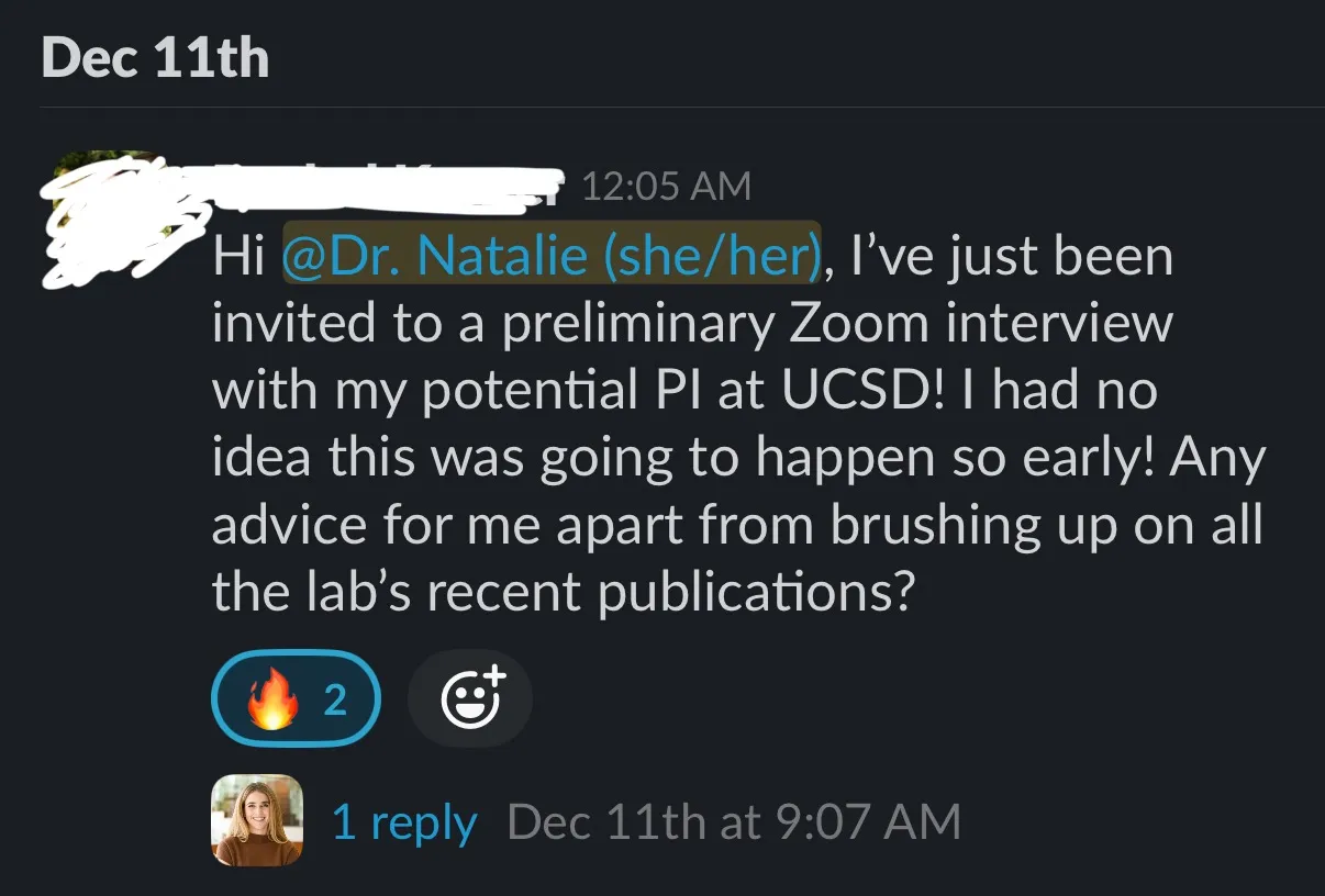 Client win: rachel interview request